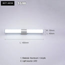 LED Wall Lamp Mirror Modern Simplicity Moisture-Proof Anti-Fog Lighting Fixture by Ljojo