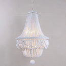 Blue Grey White Beads Chandelier Nordic Lighting for Kitchen Bedroom by Ljojo