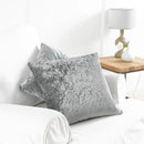 Crushed Velvet Grey Cushion Cover by Ljojo - Nordic Luxury Home Decor