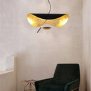 Ljojo Lederam Manta Pendant Lamp: Industrial Retro Design, White/Black
