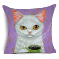 Cartoon Cat Pet Pillow Cover for Home Sofa Decor by Ljojo