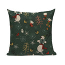 Ljojo Merry Christmas Decor Pillow Cover Set 45x45cm Linen Noel Cushion Cases