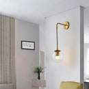 Ljojo Loft Glass Ball Wall Lamps Retro Antique Indoor Lighting