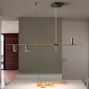 Ljojo Minimalist Black Chandelier for Luxurious Dining Room