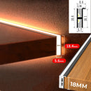 Ljojo 18mm Aluminum LED Cabinet Light for Closet, Wine Cellar, Bookshelf
