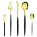 Ljojo Mint Green Stainless Steel Cutlery Set | 5pcs Knife Fork Spoon Flatware Tableware