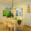 12 Inch European Style Tiffany Chandelier by Ljojo - Antique Glass Lamp for Restaurant and Bar