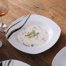 Ljojo 30/60-Piece Porcelain Ceramic Dinner Set with Cups Saucers Plates - Elegant Collection