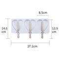 Ljojo 4-Cavity Silicone Ice Cream Mold for Baking and Popsicles