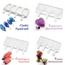 Ljojo 4-Cavity Silicone Ice Cream Mold for Baking and Popsicles