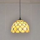 8 Inch American Stained Glass Chandelier Tiffany Style Elegant European Antique Lighting by Ljojo