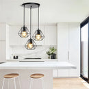 Ljojo 3-Light Iron Chandelier Pendant for Living Room Kitchen Restaurant
