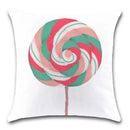 Ljojo Lollipop Candy Printed Cushion Cover 45X45CM for Chair Sofa Decoration