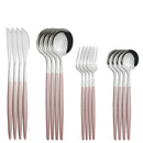 Ljojo Mint Green Stainless Steel Cutlery Set - 16pcs for Kitchen Tableware