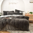 Ljojo Long Hair Velvet Duvet Cover Set - Queen Size