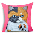 Cartoon Cat Pet Pillow Cover for Home Sofa Decor by Ljojo