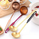 Ljojo 304 Stainless Steel Soup Spoon Colander Kitchen Utensil