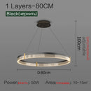 Ljojo Luxury Nordic LED Chandelier for Dining Room, Bedroom, and Living Room