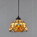 8 Inch American Stained Glass Chandelier Tiffany Style Elegant European Antique Lighting by Ljojo