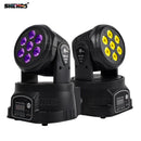 Ljojo™ Mini LED Wash Moving Head Light with 7x12W RGBW/18W RGBWA+UV for Dj Disco