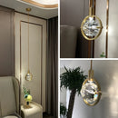 LED Crystal Chandelier Bedroom Small Hanging Lamp Home Decor Cafe Droplight - Ljojo