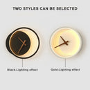 LED Wall Lamp Black/White Nordic Luxury Sconce for Hotel Bedroom, Living Room - Ljojo