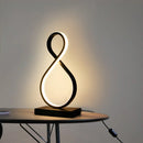 Ljojo Modern 15W LED Table Lamp with Remote Control - Nordic Desk Light for Bedroom and Study