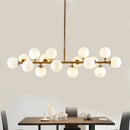 Designer Molecule Glass Pendant Lamp for Living Room by Ljojo