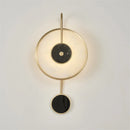 Ljojo Marble Gold Bronze Circular Wall Lamp for Villa & Hotel Decor, 5W LED.