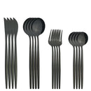 Ljojo Mint Green Stainless Steel Cutlery Set - 16pcs for Kitchen Tableware