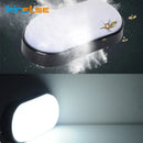 Ljojo LED Wall Lamps: Waterproof Round/Oval Outdoor Ceiling Light for Garden and Bathroom