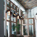 Ljojo Metal Globe Pendant Chandelier: Rustic Industrial Ceiling Light Fixtures