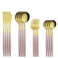 Ljojo Mint Green Stainless Steel Cutlery Set - 16pcs for Kitchen Tableware