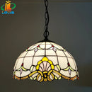 12 Inch European Style Tiffany Chandelier by Ljojo - Antique Glass Lamp for Restaurant and Bar