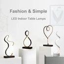 Ljojo Modern 15W LED Table Lamp with Remote Control - Nordic Desk Light for Bedroom and Study