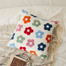 Chic Daisy Dandelion Embroidery Cushion Cover by Ljojo