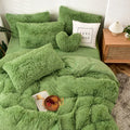 Ljojo Long Hair Velvet Duvet Cover Set - Queen Size