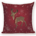 Christmas Cartoon Santa Claus Deer Pillows Covers Merry Christmas Gifts for The New Year by Ljojo