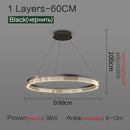 Ljojo Luxury Nordic LED Chandelier for Dining Room, Bedroom, and Living Room