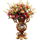 Ljojo™ European Resin Vase & Artificial Flower Set for Home Office Decor