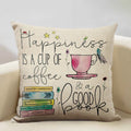 Ljojo Life Beautiful Words Linen Cushion Cover 45x45cm Luxe Bedroom Decor