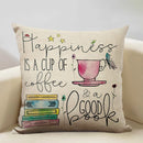 Ljojo Life Beautiful Words Linen Cushion Cover 45x45cm Luxe Bedroom Decor