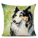 Colourful Bull Terrier & Dachshund 3D Cushion Cover for Home Sofa by Ljojo