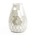 Ljojo™ Glass Mosaic Vase for Hydroponic Green Dill Small Flower Arrangement