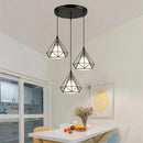 Ljojo 3-Head Diamond Pendant Light for Modern Dining Room & Kitchen