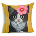 Cartoon Cat Pet Pillow Cover for Home Sofa Decor by Ljojo