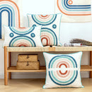 Floral Rainbow Cushion Cover by Ljojo - 45x45cm/30x50cm Loop Tufting Home Décor