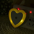 LED Night Light Wireless Heart-Shaped Sensor Mini EU US Plug Ljojo Bedside Lamp