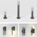 Ljojo 10W LED Garden Lawn Light Aluminum Pillar Outdoor Bollard Lamp