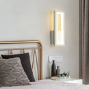 Ljojo LED Wall Lamp: Modern Bedroom & Living Room Sconce Lighting in Black, White, or Gold